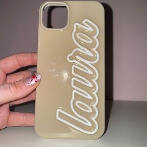 ‘laura’ Talk to the Sand Customized iPhone15 Plus Phone Case